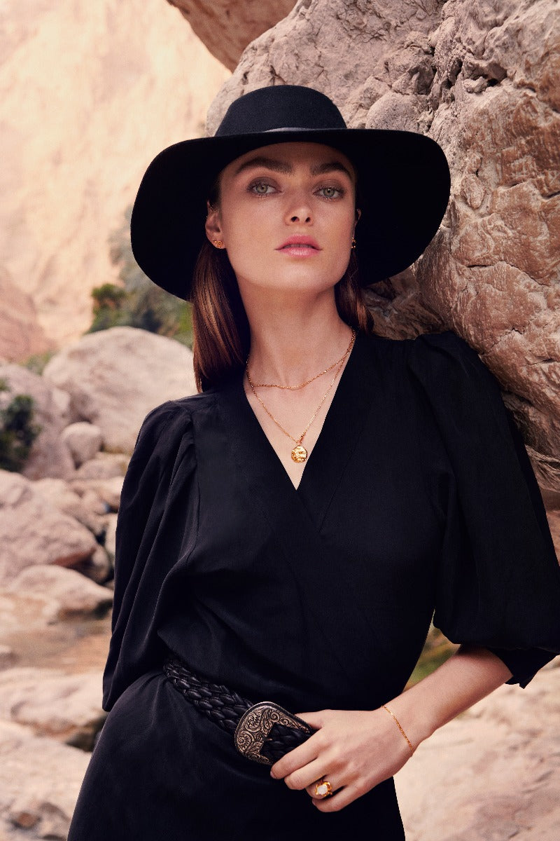 Maanesten Eva Choker Halskæde - Forgyldt - Bahne